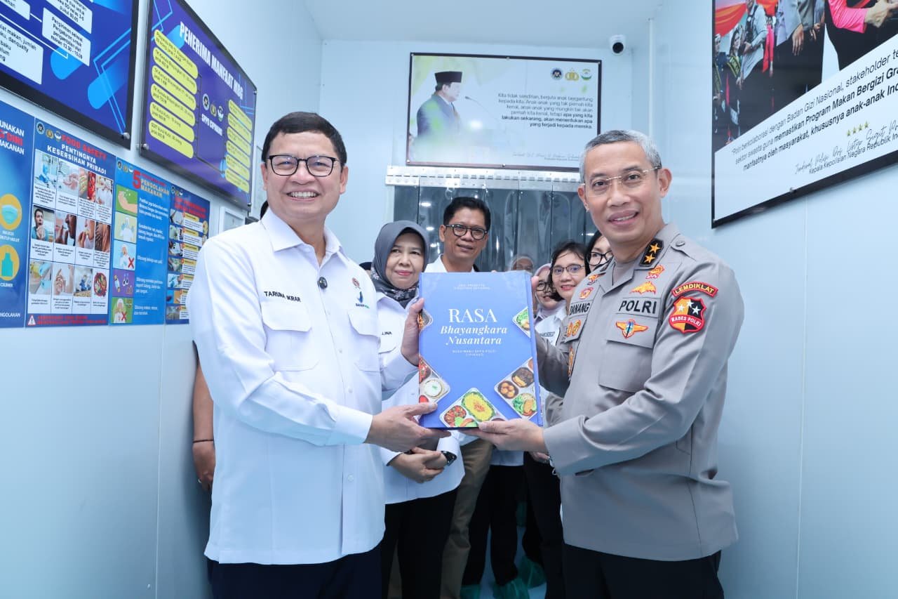 Press Release BPOM Beri Nilai A+ untuk SPPG Polri Cipinang, Puji Standar Keamanan Pangan Unggul